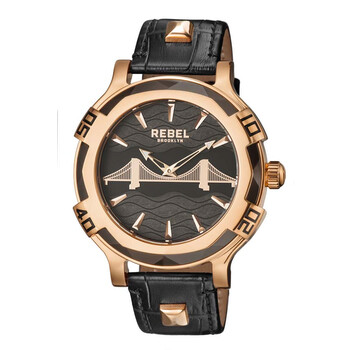 Đồng hồ nam Rebel Brooklyn Bridge mặt đen RB102-8071 chính hãng