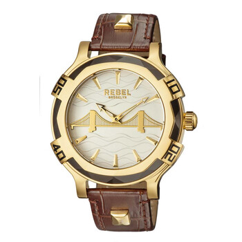 Đồng hồ nam Rebel Brooklyn Bridge mặt bạc RB102-9011 chính hãng