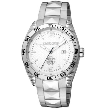 Đồng hồ nam Roberto Cavalli RC5G018M0055 mặt bạc chính hãng