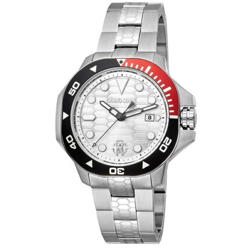 Đồng hồ nam Roberto Cavalli Quartz mặt bạc RC5G044M0015 chính hãng