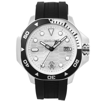 Đồng hồ nam Roberto Cavalli Quartz mặt bạc RC5G044P0055 chính hãng