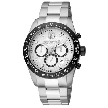 Đồng hồ nam Roberto Cavalli RC5G046M0055 mặt bạc chronograph chính hãng