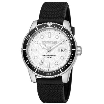 Đồng hồ nam Roberto Cavalli Classic Quartz mặt bạc RC5G084P0055 chính hãng