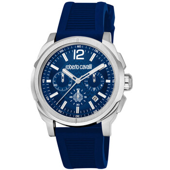 Đồng hồ nam Roberto Cavalli Classic Chronograph RC5G085P0055 mặt xanh chính hãng