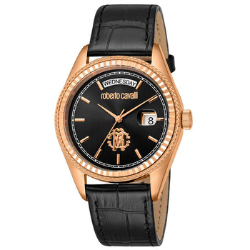 Đồng hồ nam Roberto Cavalli Classic RC5G091L0035 mặt đen chính hãng