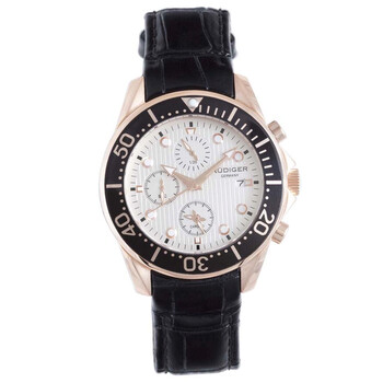 Đồng hồ nam Rudiger R2001-09-001L mặt trắng Chronograph chính hãng