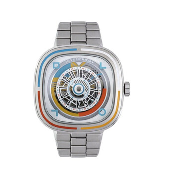 Đồng hồ nam Sevenfriday T1/08 mặt trắng cảm hứng Bauhaus chính hãng