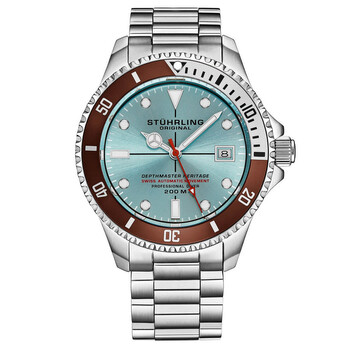 Đồng hồ nam tự động Stuhrling Original Aquadiver M17966 mặt xanh chính hãng