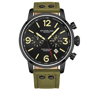 Đồng hồ nam Stuhrling Original Aviator M17965 mặt đen chính hãng