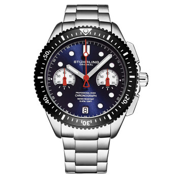 Đồng hồ nam Stuhrling Original Monaco Chronograph M17168 mặt xanh chính hãng