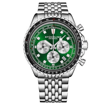 Đồng hồ nam Stuhrling Original Monaco M18218 mặt xanh quartz chính hãng