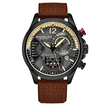 Đồng hồ nam Stuhrling Original Aviator M17974 mặt số xám chính hãng