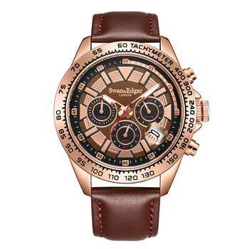Đồng hồ nam Swan & Edgar SE2001 Chronograph mặt nâu chính hãng