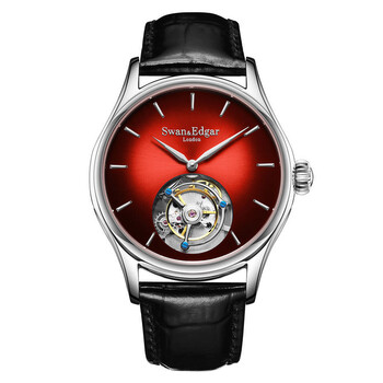 Đồng hồ nam Swan & Edgar Tourbillon mặt đỏ SE0069T chính hãng