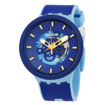Đồng hồ nam Swatch The January Collection mặt xanh SB05N105 chính hãng