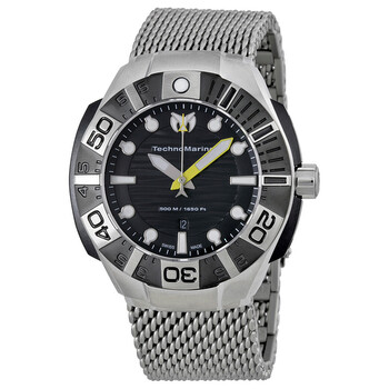 Đồng hồ nam Technomarine Black Reef mặt đen kim loại 513004 chính hãng