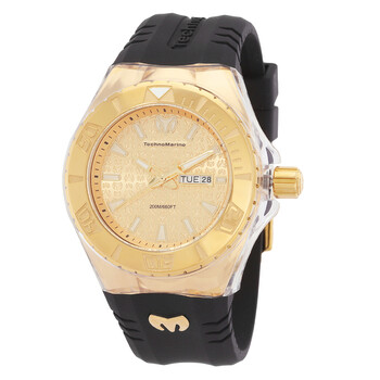 Đồng hồ nam Technomarine Cruise Monogram TM-122012 mặt vàng chính hãng