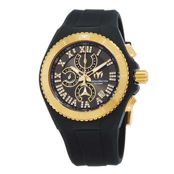Đồng hồ nam Technomarine Cruise Chronograph mặt ngọc đen TM-119016 chính hãng