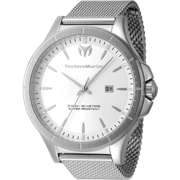 Đồng hồ nam Technomarine MoonSun Date Quartz mặt bạc TM-822002 chính hãng