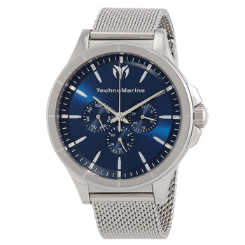 Đồng hồ nam Technomarine Moonsun Quartz TM-822019 mặt xanh chính hãng