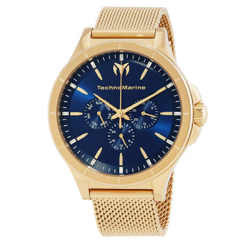 Đồng hồ Nam Technomarine Moonsun Quartz Mặt Xanh TM-822023 chính hãng