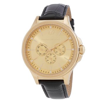 Đồng hồ nam Technomarine MoonSun Date-Day TM-822031 mặt vàng chính hãng