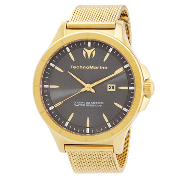 Đồng hồ nam Technomarine MoonSun Date TM-822007 mặt charcoal chính hãng