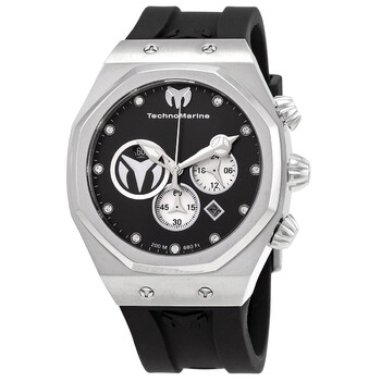 Đồng hồ nam Technomarine Reef Sun TM-520000 mặt đen kim cương chính hãng