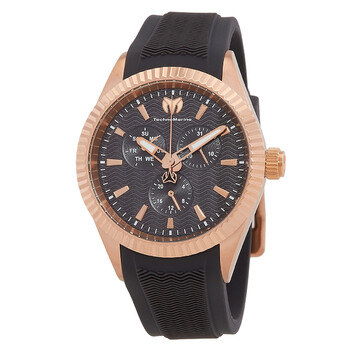 Đồng hồ nam Technomarine Sea GMT Quartz TM-719028 mặt đen chính hãng