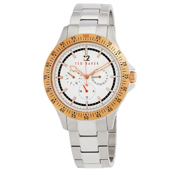 Đồng hồ nam Ted Baker BKPNTF006 đa chức năng mặt trắng hai tông màu chính hãng