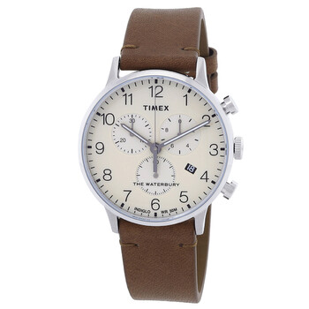 Đồng hồ nam Timex Waterbury Classic Chronograph mặt kem TW2W50900 chính hãng