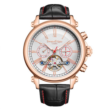 Đồng hồ nam tự động mặt trắng Swan & Edgar SE1900 chính hãng