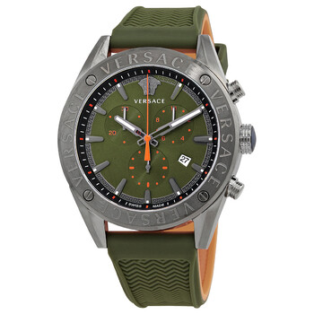 Đồng hồ nam Versace V-Chrono Quartz mặt xanh VEHB00319 chính hãng