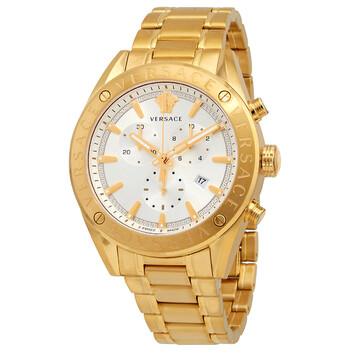 Đồng hồ nam Versace V-Chrono Quartz mặt trắng VEHB00719 chính hãng