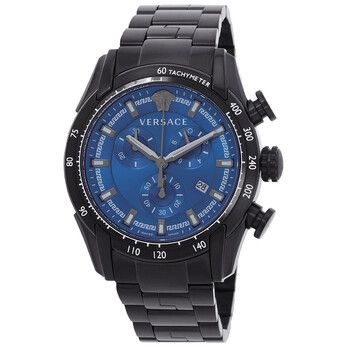 Đồng hồ nam Versace V-Ray Chronograph mặt xanh VE2I00521 chính hãng