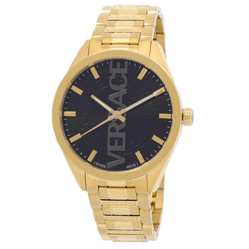 Đồng hồ nam Versace V-Vertical Quartz mặt đen VE3H00622 chính hãng