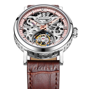 Đồng hồ nam Waldhoff Metropolis Tourbillon mặt bạc vàng đỏ chính hãng