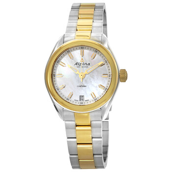 Đồng hồ nữ Alpina Comtesse Quartz mặt ngọc trai AL-240MPW2C3B chính hãng