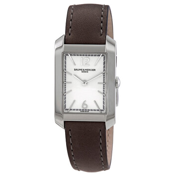 Đồng hồ nữ Baume Et Mercier Hampton Quartz mặt bạc 10471 chính hãng