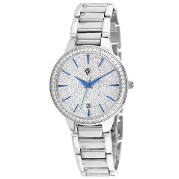 Đồng hồ nữ Christian Van Sant Alessia CV0291A mặt bạc chính hãng