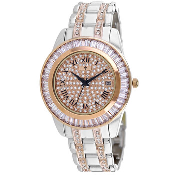 Đồng hồ nữ Christian Van Sant Stella Quartz mặt vàng hồng CV0472 chính hãng