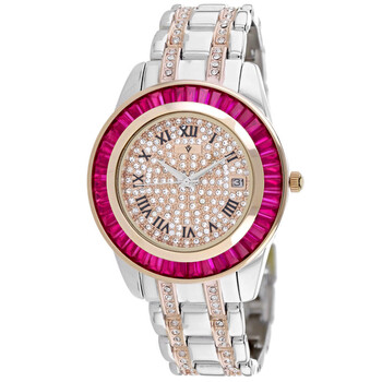 Đồng hồ nữ Christian Van Sant Stella Quartz mặt vàng hồng CV0473 chính hãng