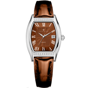 Đồng hồ nữ Christian Van Sant Gemma CV2444 mặt nâu quartz chính hãng