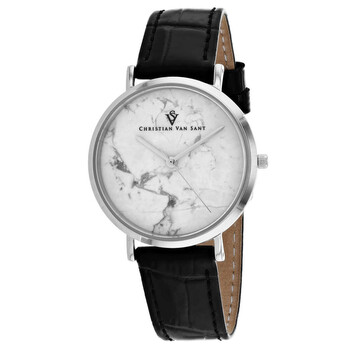 Đồng hồ nữ Christian Van Sant Lotus CV0420BK mặt trắng chính hãng