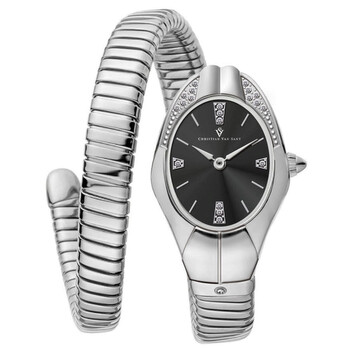Đồng hồ nữ Christian Van Sant Naga Quartz mặt đen CV0880 chính hãng