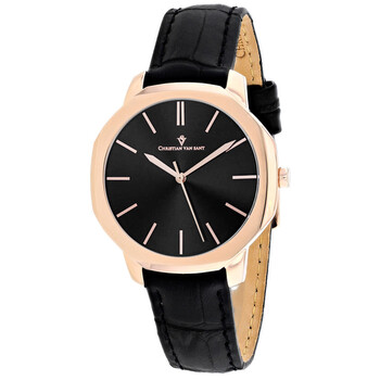 Đồng hồ nữ Christian Van Sant Octave CV0504 mặt đen chính hãng