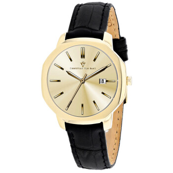 Đồng hồ nữ Christian Van Sant Octave CV0508 mặt vàng chính hãng
