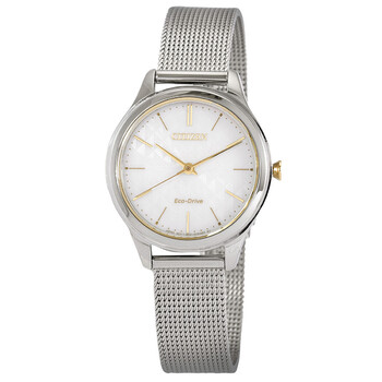 Đồng hồ nữ Citizen Eco-Drive mặt trắng EM0504-81A chính hãng