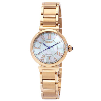 Đồng hồ nữ Citizen L Series Eco-Drive mặt ngọc trai EM1063-89D chính hãng