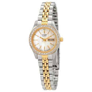 Đồng hồ nữ Citizen Quartz mặt xà cừ EQ0534-50D chính hãng